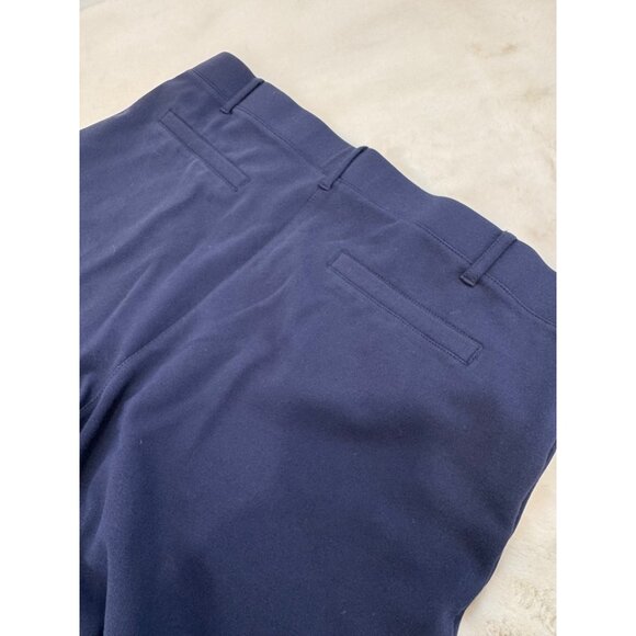 Betabrand Women's Size Large Petite Navy Wide-Leg Stretch Dress Pants - Picture 7 of 9